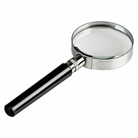 10X Magnification Handheld Magnifier Magnifying Glass Handle Low Vision Aid for Book, Maps, Classroom Science, Insect & Hobby, Seniors and Kids (90MM)