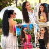 SHNMIN Ponytail Extension, Claw Long Wavy Ponytail Extension 30" Curly