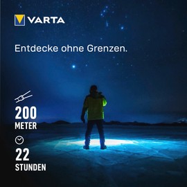 VARTA Night Cutter Pro F20R LED Tactical Flashlight - 1000LM 5 Light Modes IP67 Aviation Aluminum USB C Precision Focus Hand Strap Rechargeable