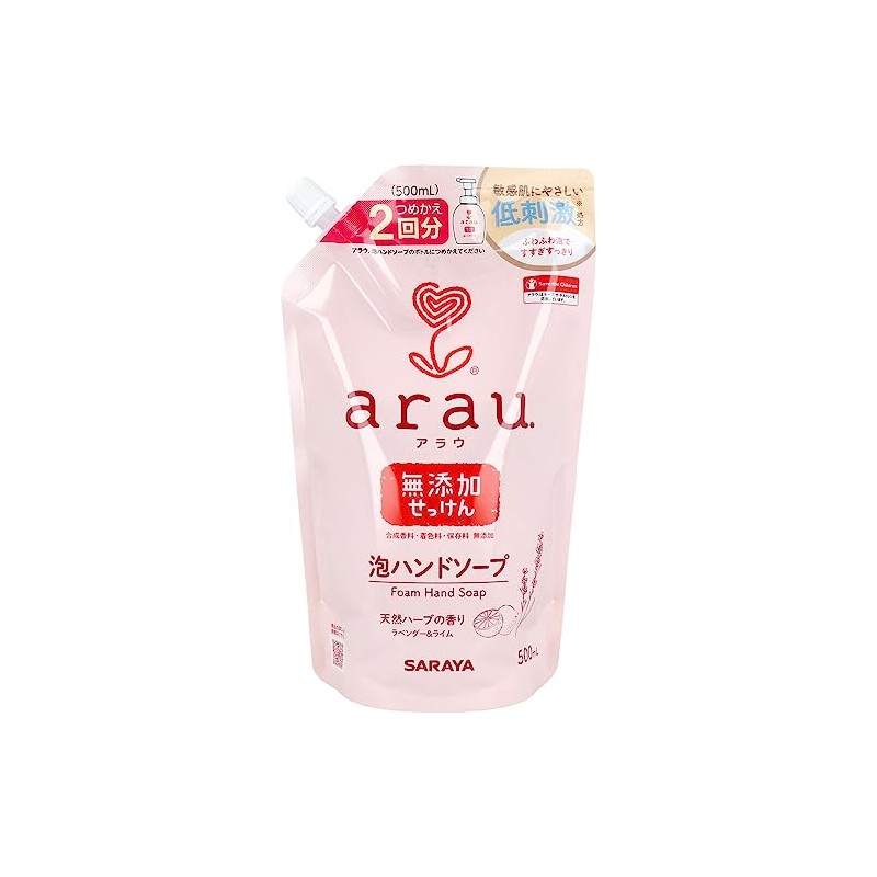 Saraya arau Foaming Hand Soap Refill, 16.9 fl oz (500