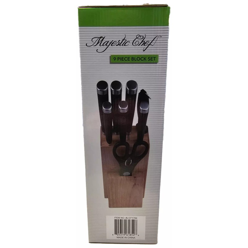Chef Knife Majestic Chef 9 Piece Knife Block Set