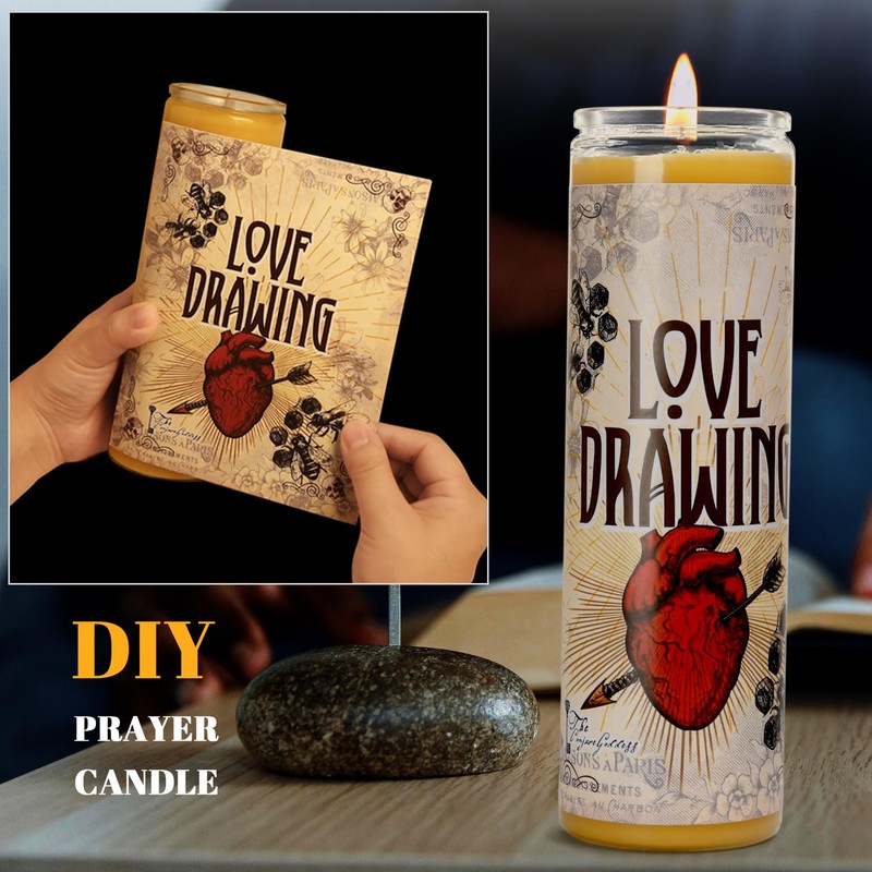 7-Day Pure Beeswax Yartzeit Candle - Unscented Devotional Prayer Candle