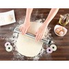 Rosenstein & Söhne Non-stick dough rollers: set of 2, height-adjustable