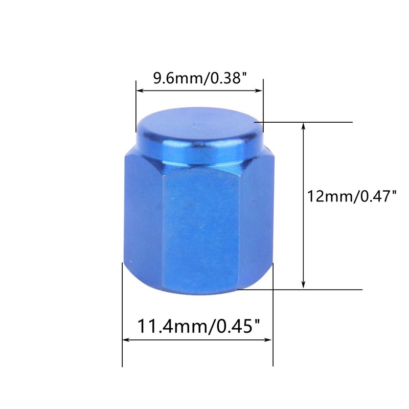 UHDFBDHF 4 PCS Titanium Metal Tire Valve Stem Caps, Dust