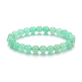 CrystalTears Green Avneturine Healing Crystal Bracelet 8mm Natural Gemstone Bead Bracelets for Women Quartz Crystal Stone Stretch Bracelet Jewellry Crystal Gift for Women Girls Christmas