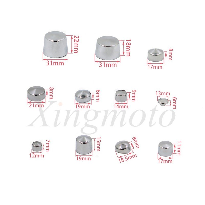 NBX- 87pc Chrome Bolt Cap Dress for Compatible with 00-06