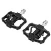 Dual Function Bicycle Pedal Flat Clipless Cleats 3 Sealed Bearings