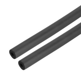 sourcing map 2pcs 3.3ft Pipe Insulation Tube 5/16 inch(8mm) ID 17.5mm OD Foam Tubing for Handle Grip Support, Black