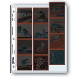 Archival 120 Size Negative Pages Holds Three Strips of Four 6 x 6 Frames, Pack of 25
