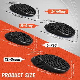LG01 Crews Crew Guard Fuel oil Resistant (FO) Shoe Covers- CE/ASTM Anti-slip & Waterproof Rubber Overshoes for Work, Non-Slip Safety Protectors for Kitchen/Medical/Industry (Black, M（US5.5-7）)