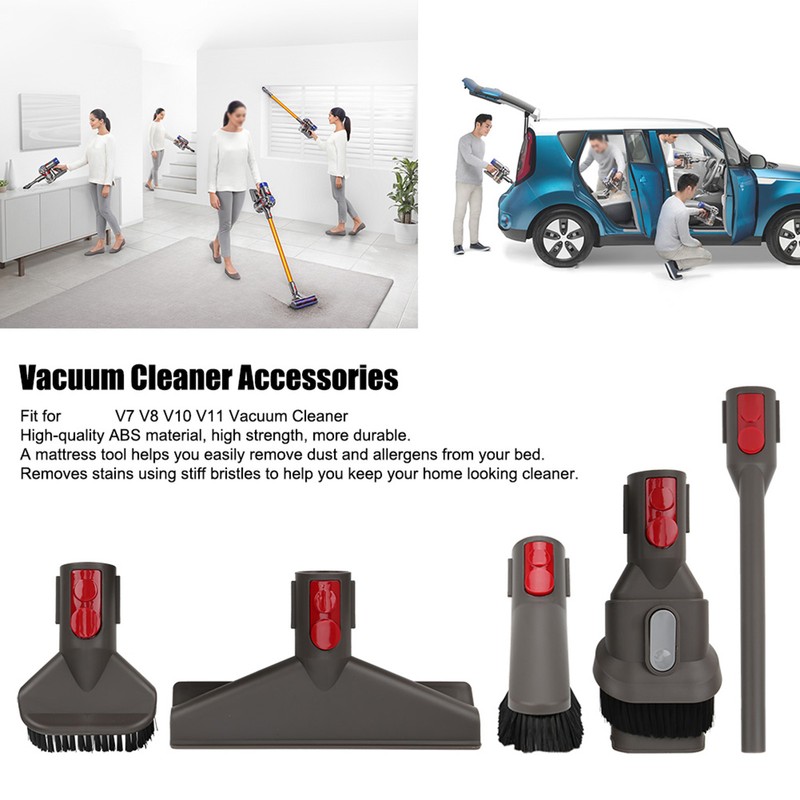 Vacuum Cleaner Attachments Accessories Cleaning Kit Brush Nozzle Set Fit