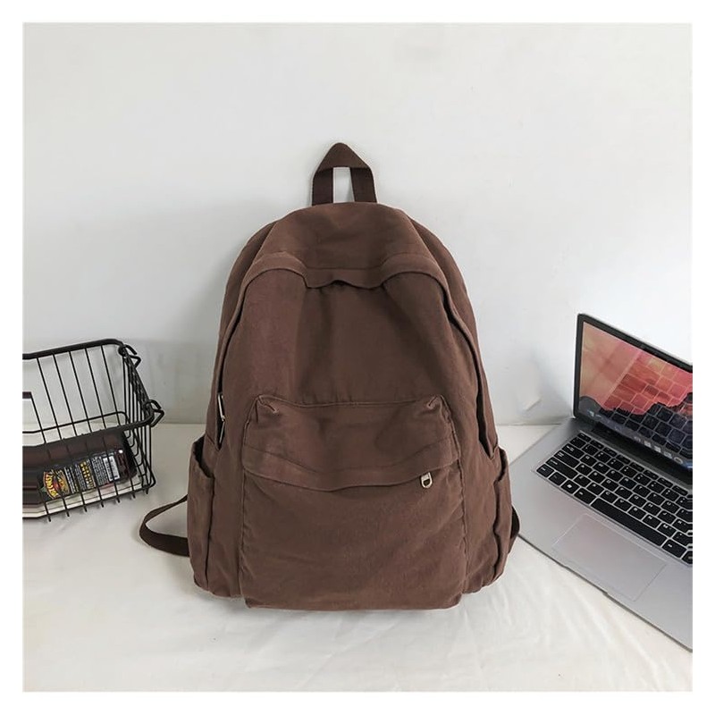NEXT STOP M Backpack Y2k Backpack Canvas Backpack for Men