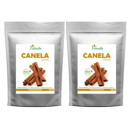 Xenivalle - CANELA CEYLAN CEYLON - Sri Lanka - Entera en Trozo - 2 bolsas 500g Total (1 kg)