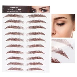 Pegatina de Transferencia de Cejas para Mujeres Pegatinas de Tatuaje de Cejas Temporales, Maquillaje 6D, Pegatinas de Transferencia de Tatuajes de Cejas Falsas, Parches Impermeables para Dar Forma(02)