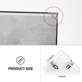 2Pcs Backgroud Boards & Paper Corner Clips for Photo Shooting, Triangle Backdrop Clips for Photography, Transparent Clips Holder for Backdrop