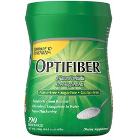 Optifibe'r Powder by Kik-Iand, Fiber Supplement, 25.6 oz (190 Servings)
