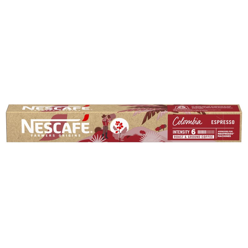 NESCAFÉ Farmers Origins Colombia Espresso Coffee Pods 120 Capsules, 12