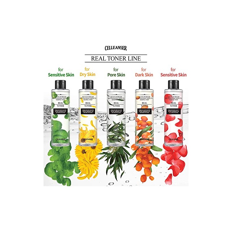 CELLEANSER Real Toner 100% One Ingredient Extract Water for Facial