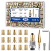 Tnisesm 90Pcs M6 Rivet Nut with Rivet Nut Installation Tool,