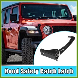 HOPESPANNER Hood Safety Catch Latch Front Hood Safety Lock Hook 55395654AA for Jeep Wrangler 2007-2017 3.6L 3.8L for Jeep Wrangler JK 2018 3.6L Vehicle Components