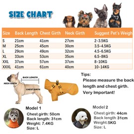 Small Dog Harness Raincoat,Lightweight Waterproof Pet Rain Jacket with Reflective Strip, Adjustable Dog 2-Leg Poncho for Small Medium Dogs_2XL(Gray)