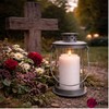 Mariles Lantern on Pole Ground Spike Handle for Standing Weatherproof