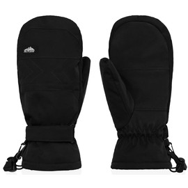 Actleis al-sg2223 Men's Ski Gloves, Snowboarding, Mittens, Cold Protection, Waterproof, Windproof, Anti-Slip, Thermal, Playing in Snow, Outdoors, Mountain Climbing, 12 Colors, Black