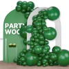 PartyWoo Hunter Green Balloons, 120 pcs Dark Green Balloons Different