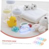 Totority 2sets Stylish Pacifier Storage Container Case for Parents Durable