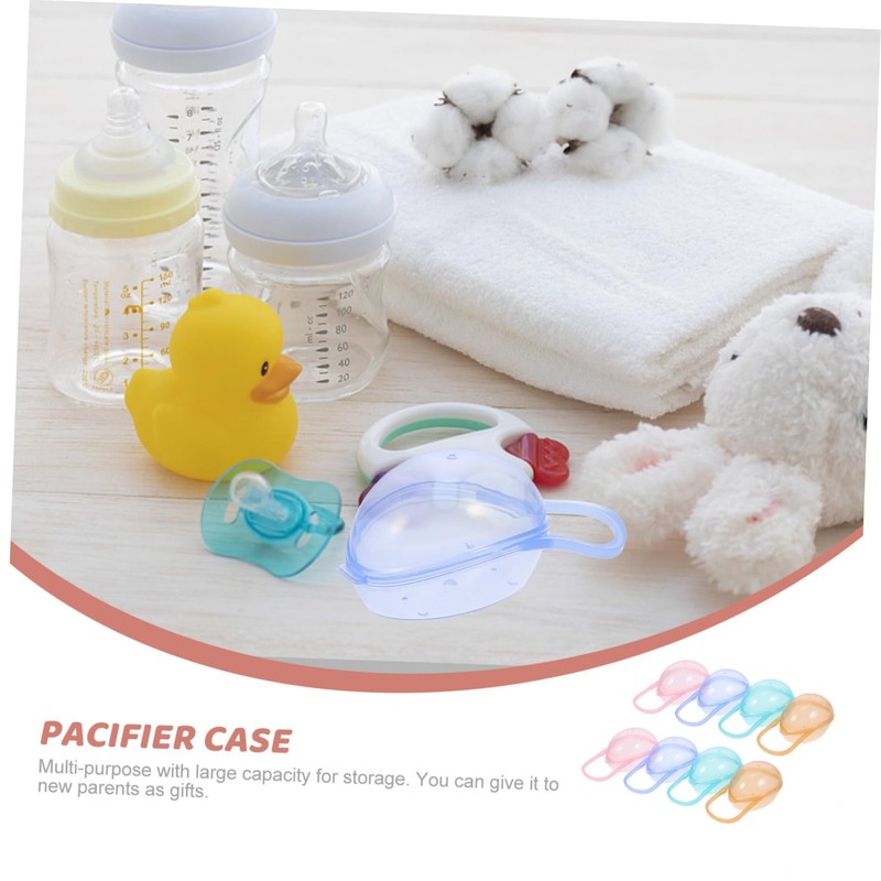 Totority 2sets Stylish Pacifier Storage Container Case for Parents Durable