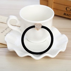 Ruihfas 20Pcs Korean Fashion Women Hair Accessories Cute Black Elastic Hair Bands Girls Hairband Hair Rope Rubber Band