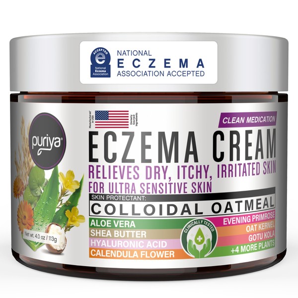 Puriya 5-in-1 Eczema Cream for Kids, Baby, Toddler, Adults, Advanced