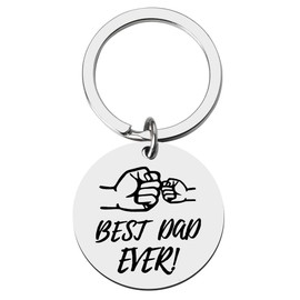 Dad Gifts Keychain from Daughter Son Birthday Gifts for Dads Papa Father Day Gifts for Dad Daddy Gifts from Kids Father Gifts for Men Thank You Appreciation Gift - Best Dad Ever Keychains