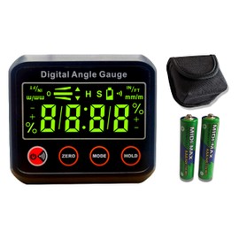 TerraKelvin Digital Angle Gauge/Level/Inclinometer Precision V-Groove with Magnetic Base Niveau Numérique avec fonction mesure d'angle