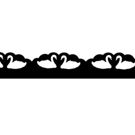 Ideen mit Herz Border Punch, Trim Lace Border, Height of Border 1.2 cm (Design 12)