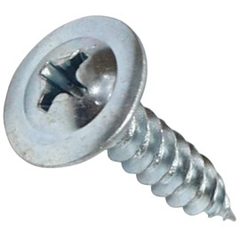 AERZETIX - C44681 - Set of 100 self-tapping screws Ø4.2 x 19 mm with large lens head - with PH cross slot - wooden construction metallic gutters - made of galvanised steel - colour silver
