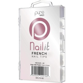 Pure Nails French Nail Tips Pack - (100 Nail Tips) (N140)