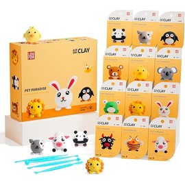 Air Dry Clay Kits - Modeling Clay for Kids, Ultra Light & Soft, Safe & Non-Toxic, 12 Boxes DIY Model Magic Clay with Sculpting Tools & Tutorials, Creatible Art Crafts Toys Gifts Boys Girls