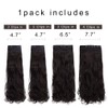 REECHO 24" Curly Wavy 4 Pieces Set Thick Clip in