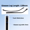UPIONIC Glasses Replacement Temple, TR90 Eyeglass Arms Legs,Glasses Repair Kit