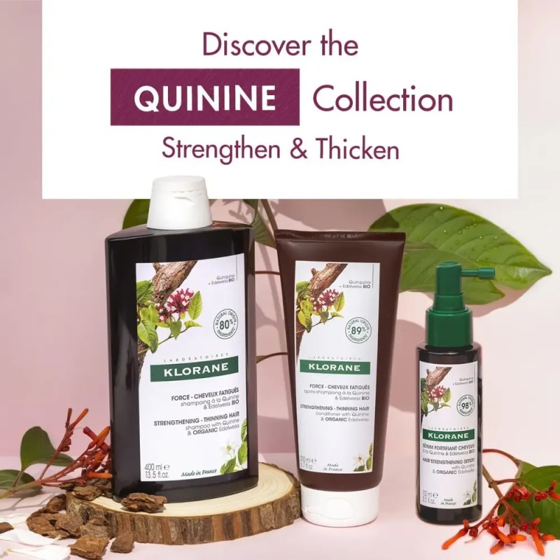 Klorane Champú Quinina & Edelweiss Ecológica 400ml