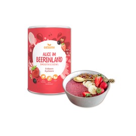 OATSOME® Alice Im Beerenland | Smoothie Bowl Mit Acai & Erdbeeren | 100% Natürlich, Vegan & Ohne Zuckerzusatz + Zusatzstoffe | Einfache Zubereitung | Frühstück | Superfoods | Gefriertrocknung | 400g