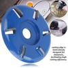 Wood Carving Disc, 6 Teeth Angle Grinder Accessories, Woodworking Milling
