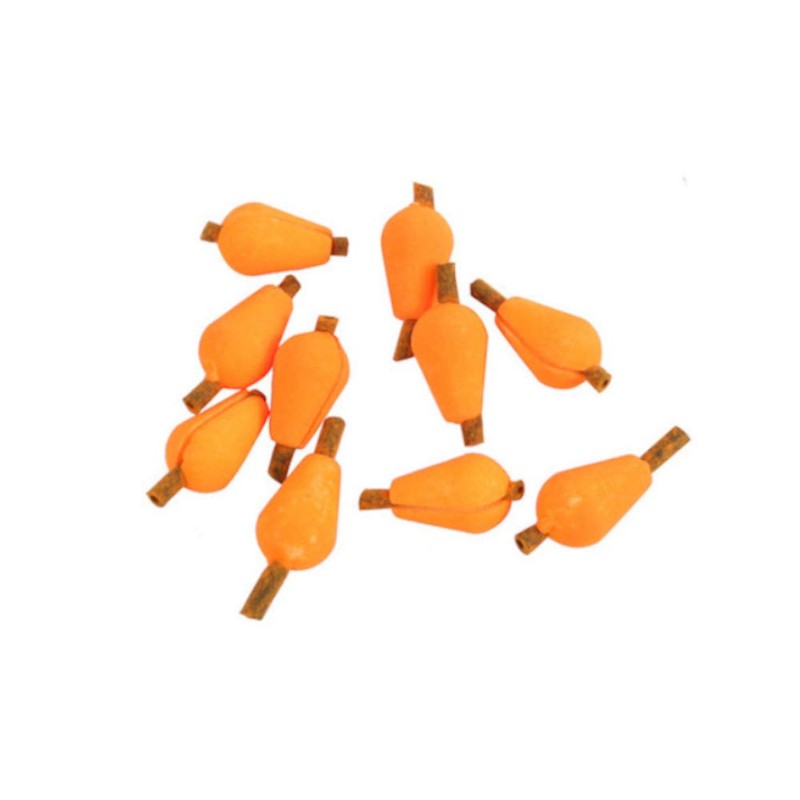 ANCLLO 6pcs Float Foam Olive Shape Indicators Fly Fishing Accessory,
