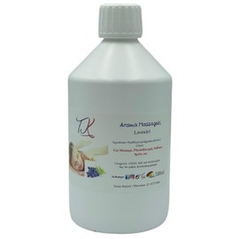 500 ml Aroma Massage Oil - Lavender for Massage, Physiotherapy, Wellness and much more, Artzneimmittel Quality (0.5 L, Lavender)