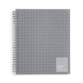 Blue Sky 2024-2025 Academic Year Weekly and Monthly Planner, 7" x 9", Flexible Cover, Wirebound, Aiden Dark Frosted (150674)