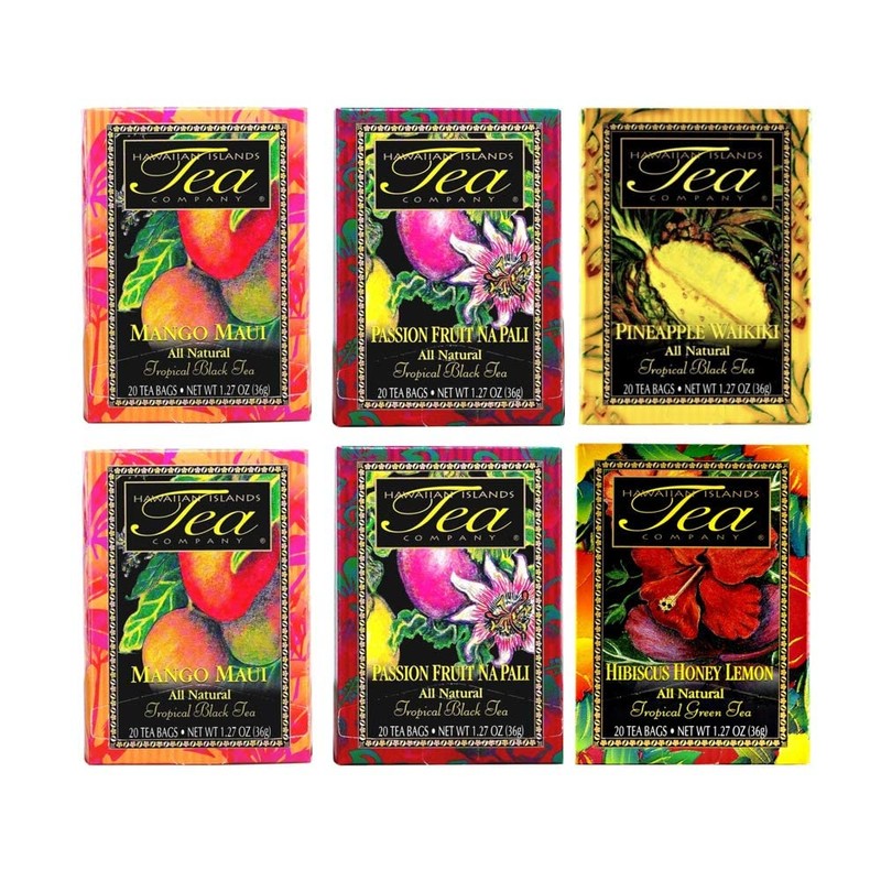 Hawaiian Islands Tea, Favorite Teas Six Box Collection (Six 1.27