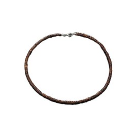 Caiyao Puka Shell Beaded Necklace Men Summer Surfer Seed Necklace Seashell Beads Necklace for Women Beach Necklace for Men Beach Jewelry-Coffee