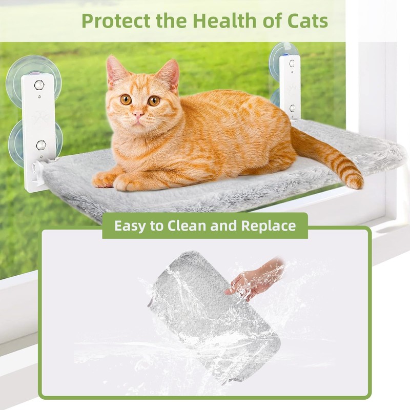 2PCS Replacement Cover for Cat Window Perch, M Size Cordless