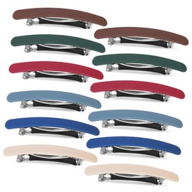 Beavorty 12 Pack Frosted Hairpins for Thick Hair Hair Clips Strong Hold No Crease for Styling